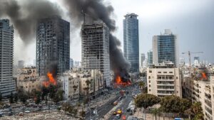 Youtube Thumnail image of : ISRAEL KRISIS, TEL AVIV DIAMBANG KEHANCURAN - Ribuan Warga Israel Menderita Efek Serangan Rudal…